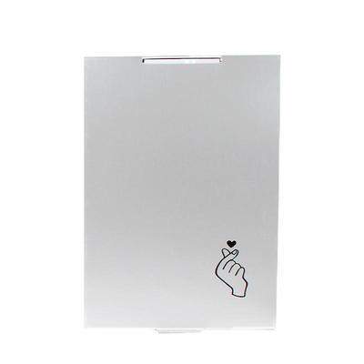 超薄化妆镜折叠铝镜便携随身小号