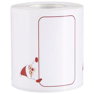 精臣冬季标签贴可爱彩色节日圣诞标签价格标签机打印纸三防热敏标签纸不干胶彩色花纹条码纸贴纸标签纸