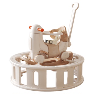 德国工艺儿童蹦床摇摇马溜溜车木马蹦蹦车二合一宝宝周岁礼物玩具