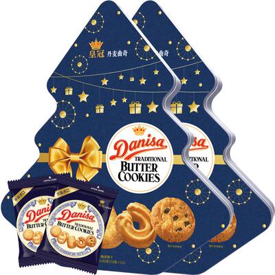 皇冠进口曲奇饼干132g×2盒