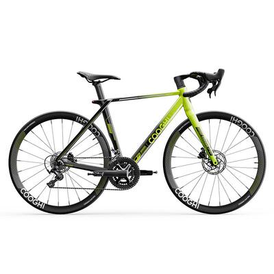 【智能公路车开创者】酷骑绿曼巴G5铝合金破风公路自行车油碟刹男