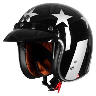 复古四分之三半盔摩托车男3c认证冬季女机车torc骑行头盔哈雷巡航