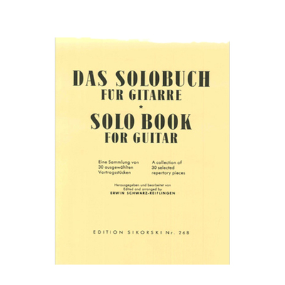 吉它独奏曲 30首精选 施瓦尔兹 思考斯基原版乐谱书 Schwarz Reiflingen A collection of selected pieces for guitar SIK0268