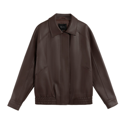 复古pu皮短外套女短款夹克皮衣