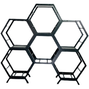 轮毂展示架自由组合铝圈架金属改装件拆装轮圈货架钢圈胎玲展示柜