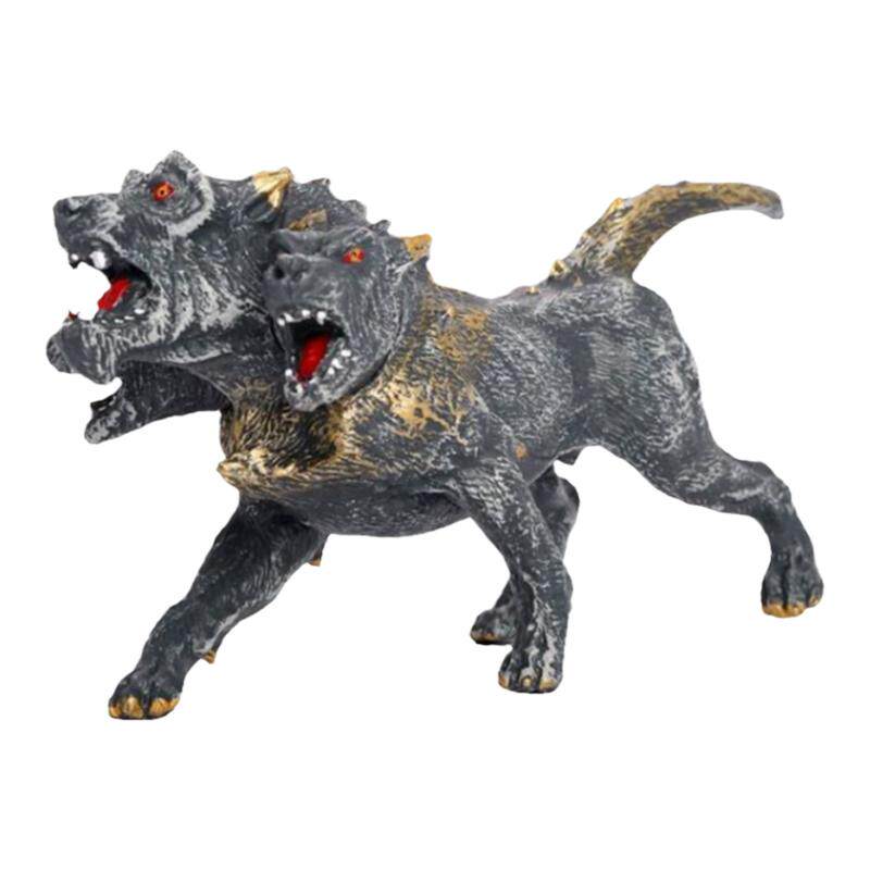 新品仿真地狱犬三头变异怪兽魔幻玩具魔物摆件快乐男孩礼物模型
