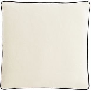 HM HOME家居饰品抱枕套简约撞色滚边柔软天鹅绒靠垫套1174045