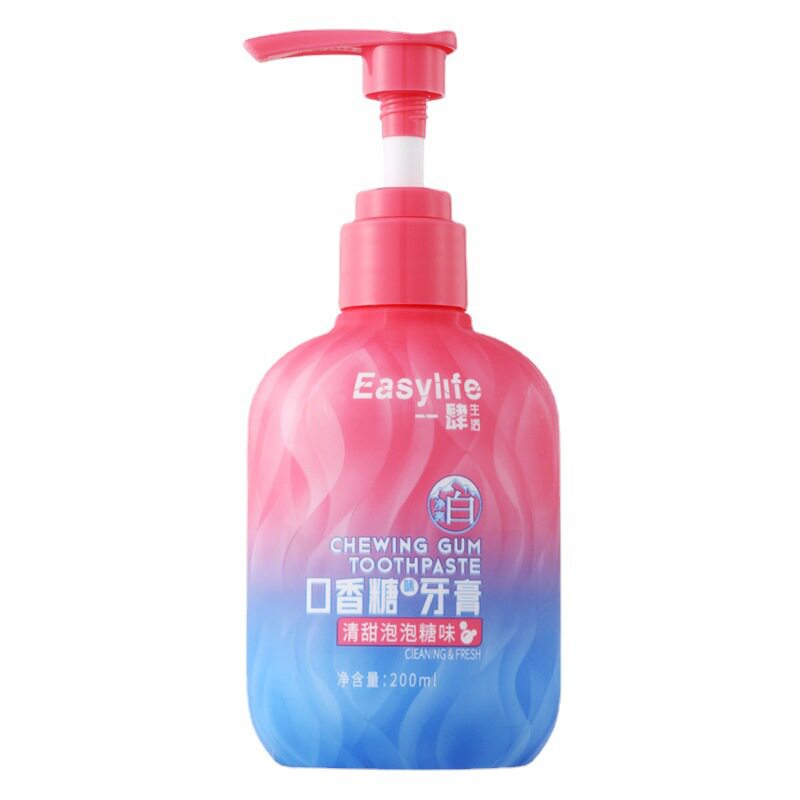 口香糖牙膏清新口气按压大容量