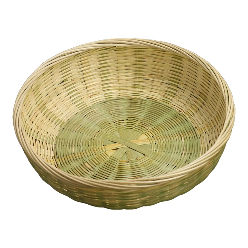 竹编竹篮子竹筐带底座家用水果篮果盘手工竹制品馒头筐点心篮竹筐