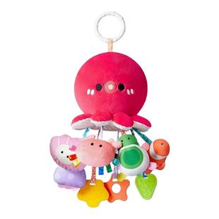 澳贝章鱼抽抽乐婴儿推车挂件摇铃玩具训练抓握新生车载哄娃拉拉乐