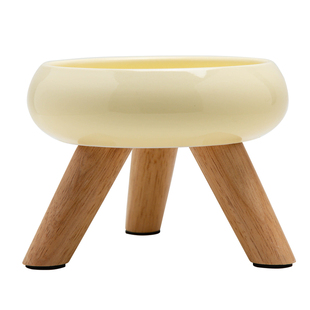 Petdebby宠物陶瓷碗猫碗大口径幼猫小型犬喝水碗狗碗护颈防打翻