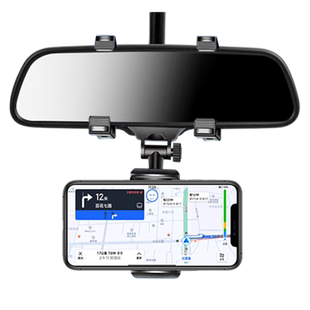 车载手机支架后视镜导航支撑架汽车行车记录仪固定夹子车内无线