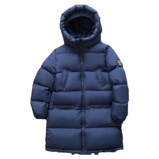 雅鹿儿童羽绒服2025新款洋气男童女童宝宝长款中大童加厚冬季外套