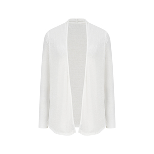 MosesQueen魔西女王白色开衫外套薄款防晒罩衫外搭中长款披肩上衣