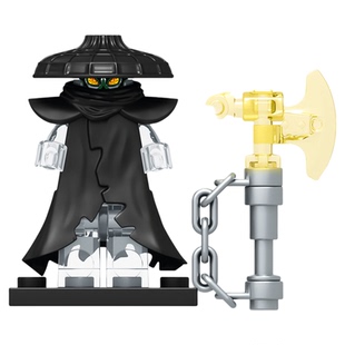 中国积木幻影忍者封禁五人组诺克特第三方组球暗黑拼装型人仔玩具