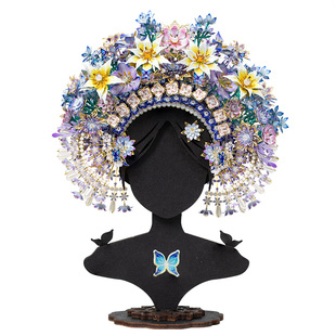 艺模簪花冠 3D立体拼图金属拼装模型手工DIY摆件潮玩具礼物送女友