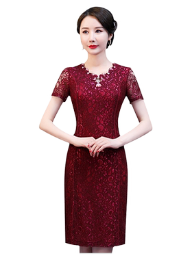 小个子妈妈装婚礼服喜婆婆婚宴装