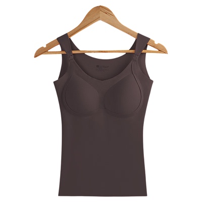 慕倩保暖哺乳背心吊带喂奶不着凉