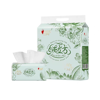心相印80抽M码抽纸面巾纸餐巾纸