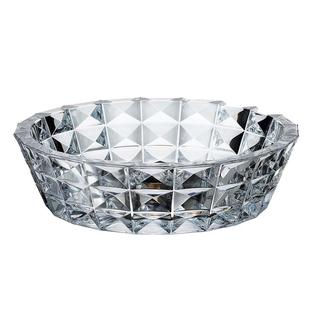 捷克进口BOHEMIA大号水晶玻璃果盘茶几摆件客厅创意大果盆水果盘