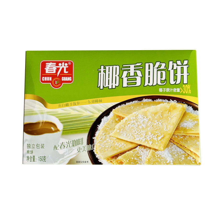 正宗春光椰香脆饼150g海南特产