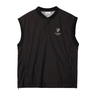 DEVEREUX GOLF秋季新品防水多功能高尔夫运动休闲马甲无袖背心男