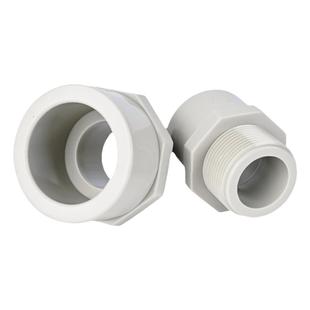 PPH内牙直接内外螺纹外牙直通管件热熔接头ppr化工配件内外丝直通