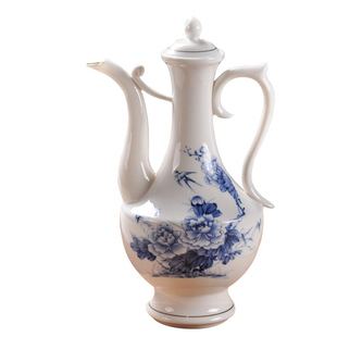 家用青花酒壶 1斤装大号陶瓷酒壶分酒壶白酒酒具酒店用品多款可选