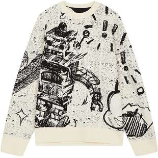 [商场同款]速写男装2026春新品套头毛衫路奇机器人提花9Q1310600