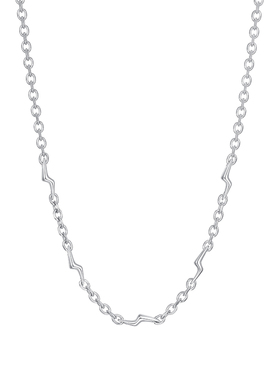 男士闪电钛钢项链男款潮流不掉色锁骨链男生潮牌百搭配饰女高级感