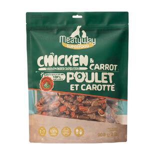 Meatyway爵宴鸡肉干鸭肉缠甘薯卷磨牙训练奖励胡萝卜狗狗宠物零食