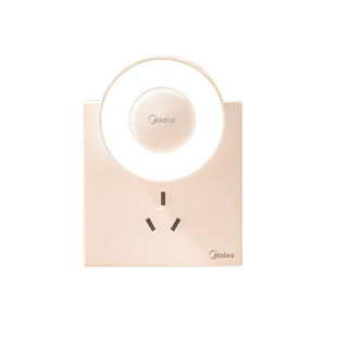 美的小夜灯插电式光控灯家用无线过道墙壁起夜充电感应灯人体感应