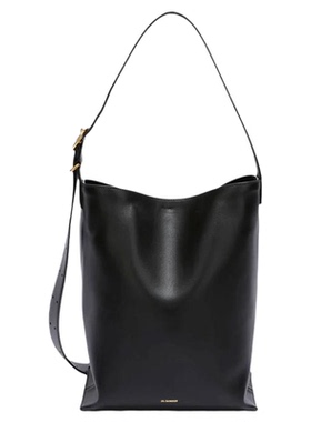 JILSANDER扭结肩带牛皮托特包