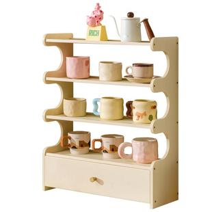 水杯子收纳置物架桌面杯架茶具储物马克杯水吧咖啡家用餐边柜多层