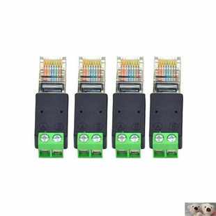 RJ45转485端子网线接线RJ45转接头B RJ45转端子 水晶头转接线端子