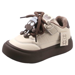 2025新款女童鞋子冬季加绒二棉儿童运动鞋百搭休闲女孩跑步鞋软底