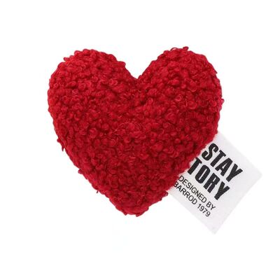 心形车贴汽车装饰品摆件可爱毛绒