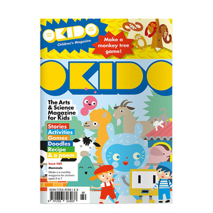 【订阅】 OKIDO儿童趣味互动杂志 针对8岁以下少儿启蒙游戏 英国英文版 年订12期 善本图书 J036