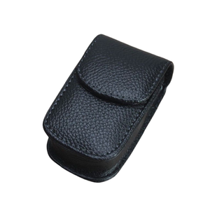 折叠眼镜盒男式手工便携老花镜眼镜盒牛皮可穿夹皮带加硬壳眼睛盒