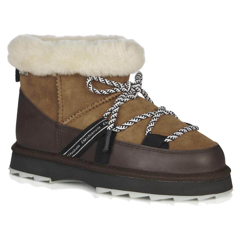 EMUAustralia雪地靴冬季女鞋羊皮毛防水防滑加绒短靴厚底保暖时尚