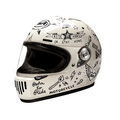 AVA王朝头盔摩托车全盔复古巡航