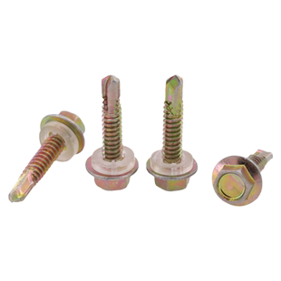 彩钢瓦雨棚螺丝钉钻铁板钢板铁皮高强度外六角自钻自攻钻尾燕尾钉