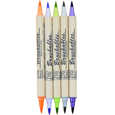 日本吴竹7700双头软头手账水彩笔