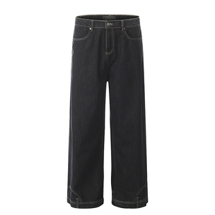 MRNEARLY【你裤子穿反了】美式cleanfit直筒阔腿倒装反穿牛仔裤男