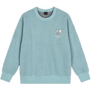 滔搏LI-NING李宁女子疯狂动物城宽松运动休闲毛衣套头衫AMBV342-5