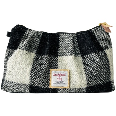 哈里斯羊毛花呢化妆包随身