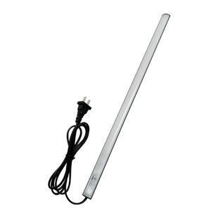 黑色220伏插电人体感应灯条LED自然光走廊镜前床底柜长条自粘灯带