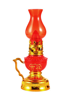 酥油灯插电电池两用财神地主供灯