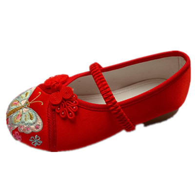 女童绣花鞋古装汉服鞋子