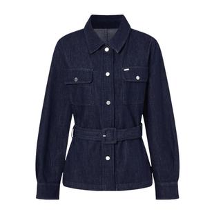 【秋季新品】GOLDEN BEAR/金熊 新款女士棉感长袖衬衫外套